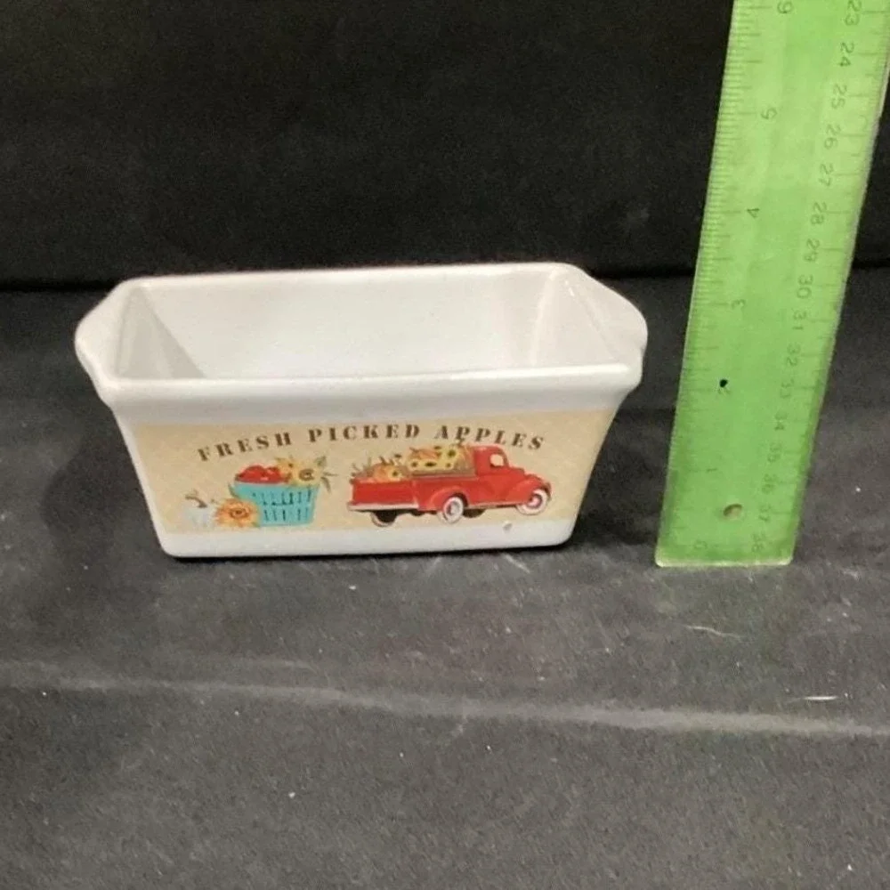 Royal Norfolk Small Loaf Pan, Vintage Farm Picked Apples‎ Design, Bakeware